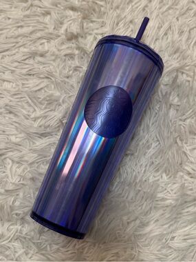 Starbucks Iridescent Purple Tumbler with Straw Starbucks Tumbler Purple Tumbler